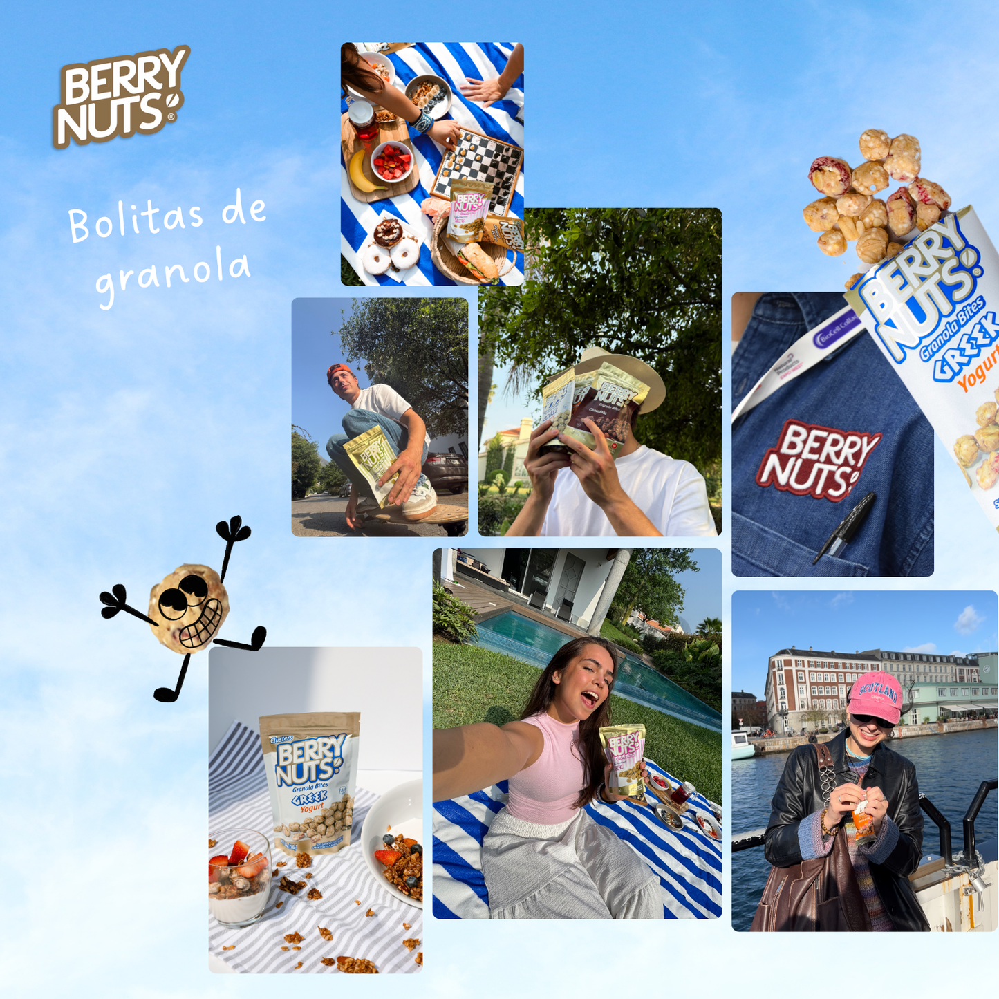 Bolsita de Clusters® Yogurt Griego Berry Nuts® 25g