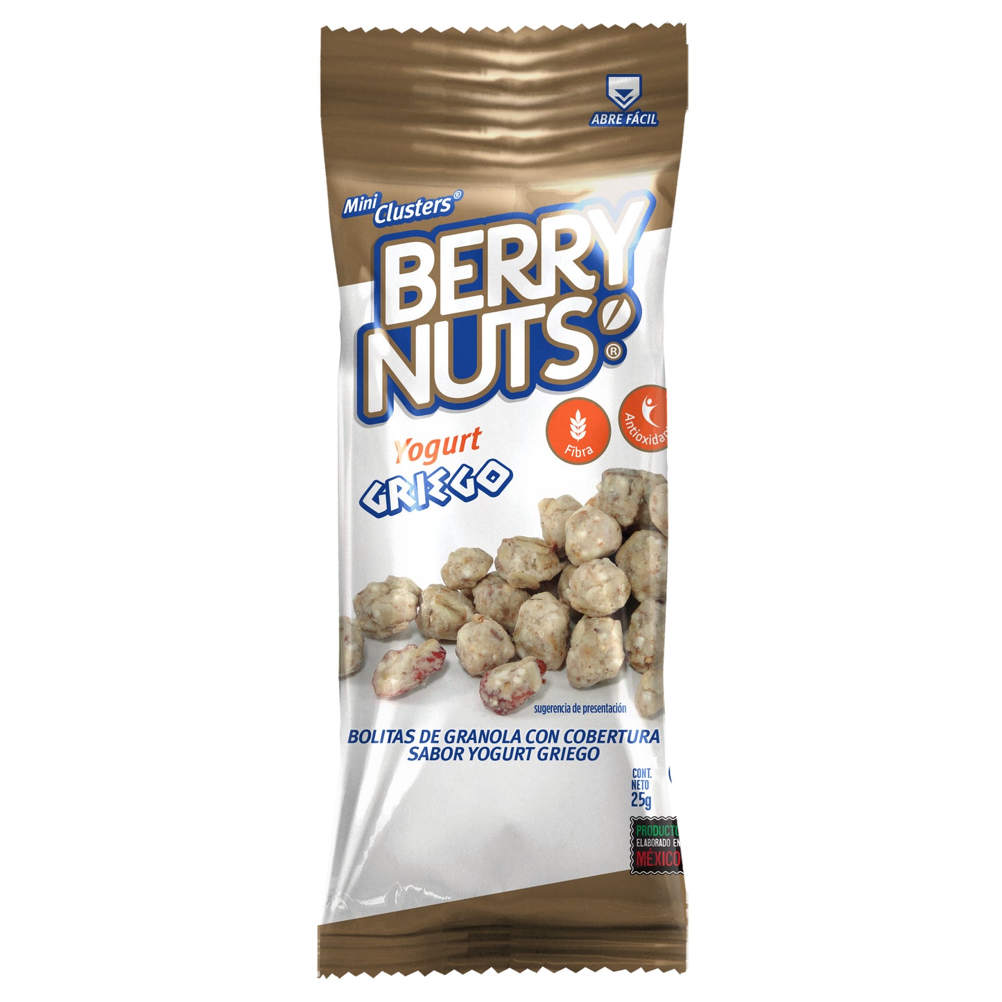 Bolsita de Clusters® Yogurt Griego Berry Nuts® 25g
