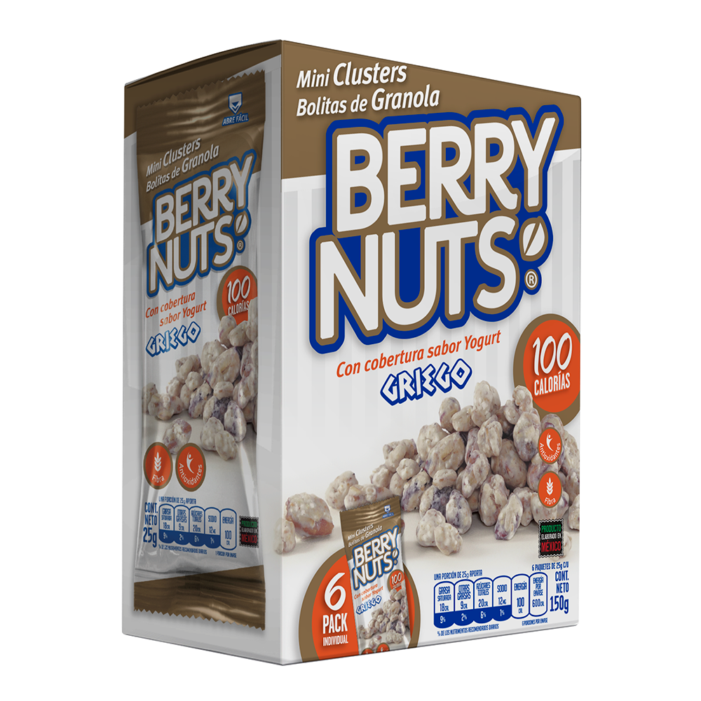 Kit Berry Nuts Six Pack Surtido | 6 Sabores | 36 Bolsitas Individuales