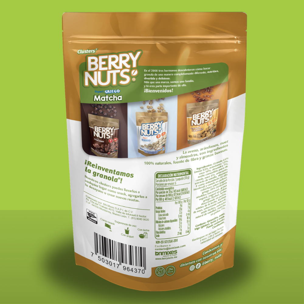Clusters® Yogurt Matcha Berry Nuts 180g