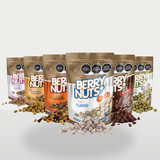 Kit Berry Nuts | Six pack de Clusters 180g
