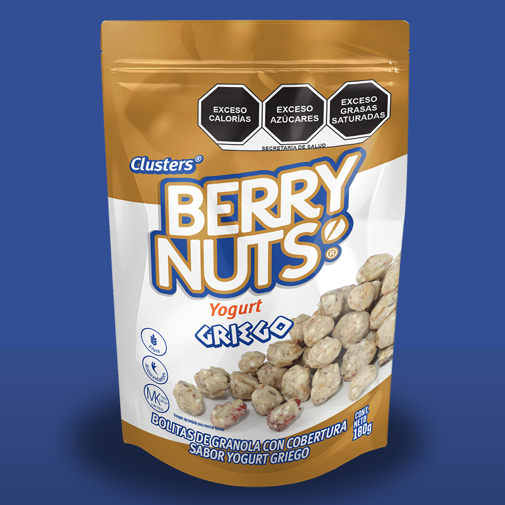 Clusters® Yogurt Griego Berry Nuts 180g