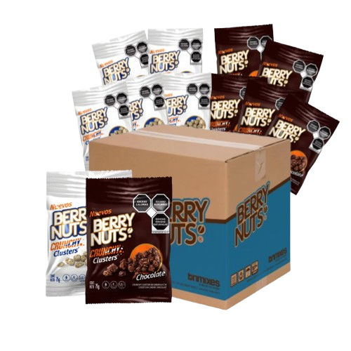 Kit 12 Pack Crunchy Cluster - Yogurt Griego y Chocolate