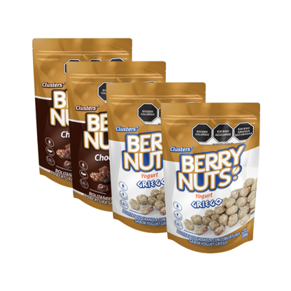 Kit Berry Nuts | Yogurt + Chocolate 180g - 4 Piezas