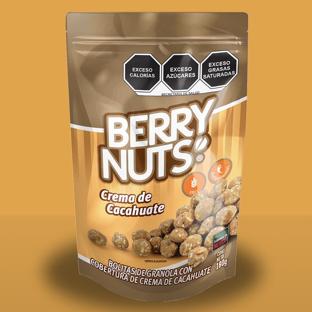 Clusters® Crema de Cacahuate Berry Nuts 180g