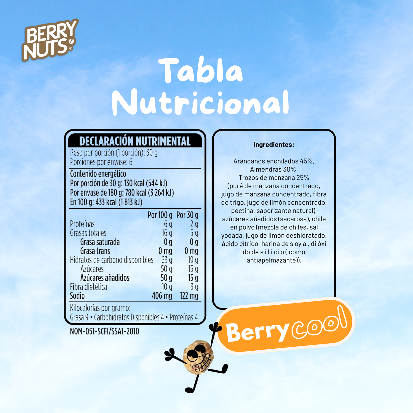 Kit Berry Nuts | ArandaNuts Enchilados ´+ ArandaNuts Manzana Almendra - 4 Piezas