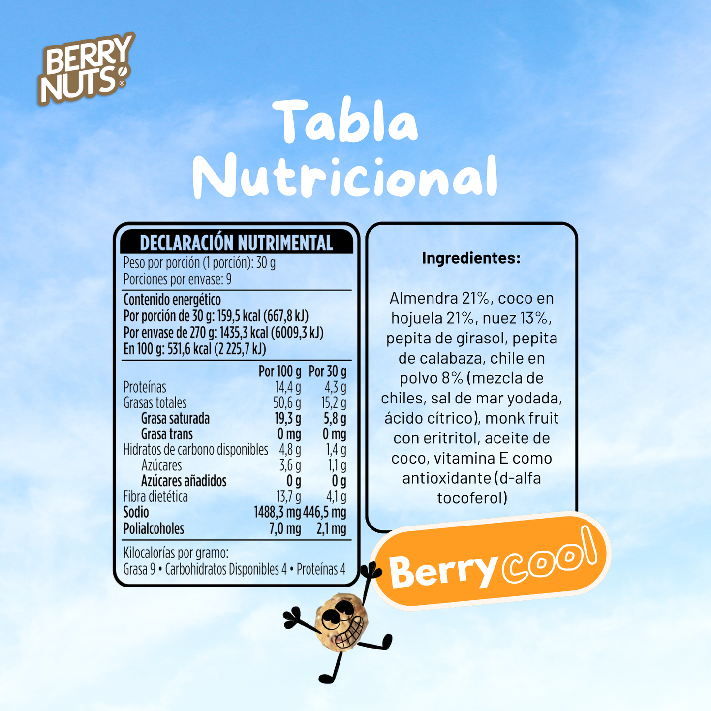 Kit Berry Nuts | Granola Nuez/Arándano/Almendra + Keto Enchilado Nuez/Coco/Almendra