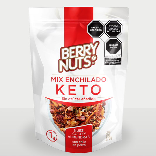 Mix Enchilado Keto Berry Nuts® con Nuez, Coco y Almendra 270g