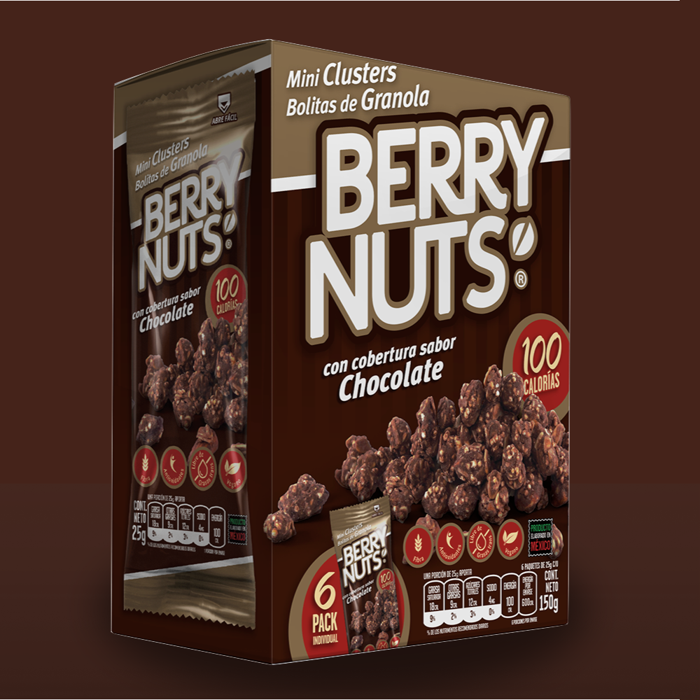 Kit Berry Nuts Six Pack Surtido | 6 Sabores | 36 Bolsitas Individuales