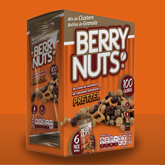 Six Pack Clusters® Mix con Pretzel 25g c/u