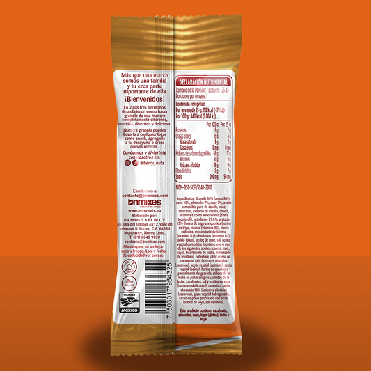 Bolsita de Clusters® Mix con Pretzel Berry Nuts® 25 g