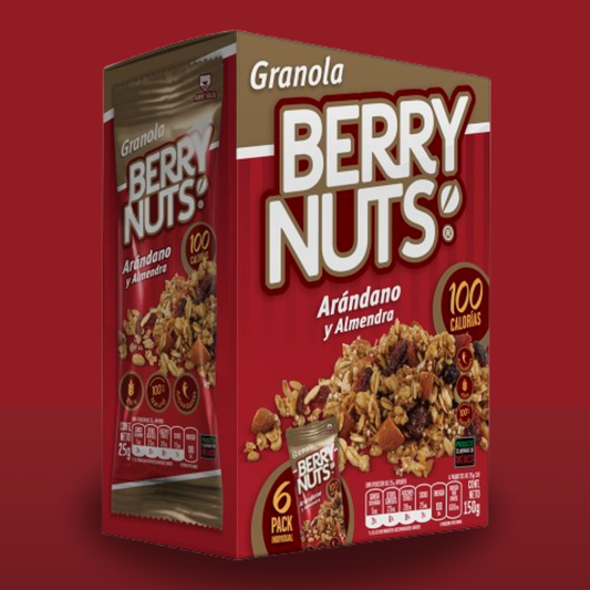 Six Pack Granola Arándano y Almendra 25g c/u