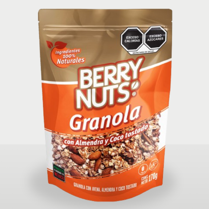 Granola Berry Nuts® con Quinoa y Coco Tostado 170g y 1kg
