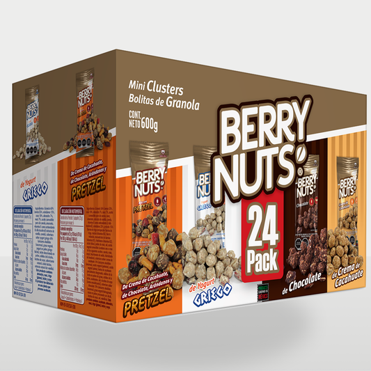 Pack 24 Clusters® Berry Nuts® 25g | Snack Saludable