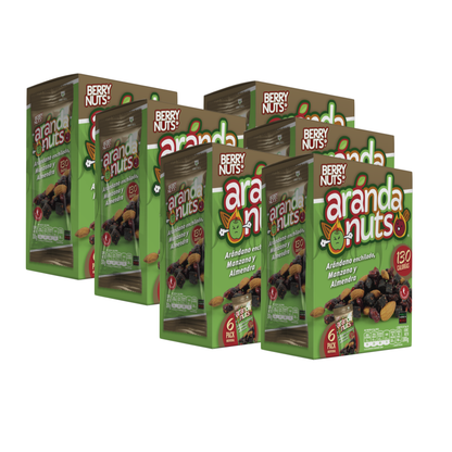 Arándanuts® Snacks de Arándano, Manzana Enchilada y Almendras de 30g (6 Pack)