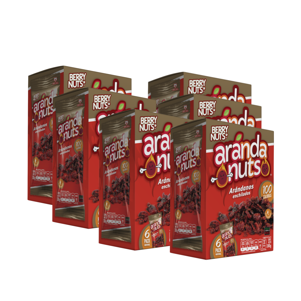 Snacks de Arándanos Enchilados de 30g (6 Pack)