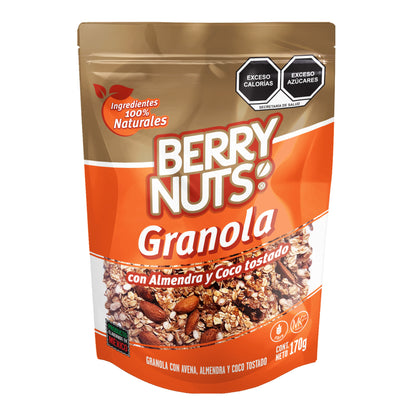 Granola Berry Nuts® con Quinoa, Almendras y Coco Tostado.