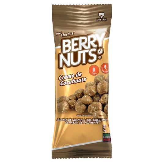 Clusters® de Granola Bery Nuts® de Crema de Cacahuate de 25g