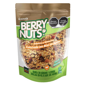 Granola Berry Nuts® Miel de Agave, Arándano, Almendra. 200gr 🌱